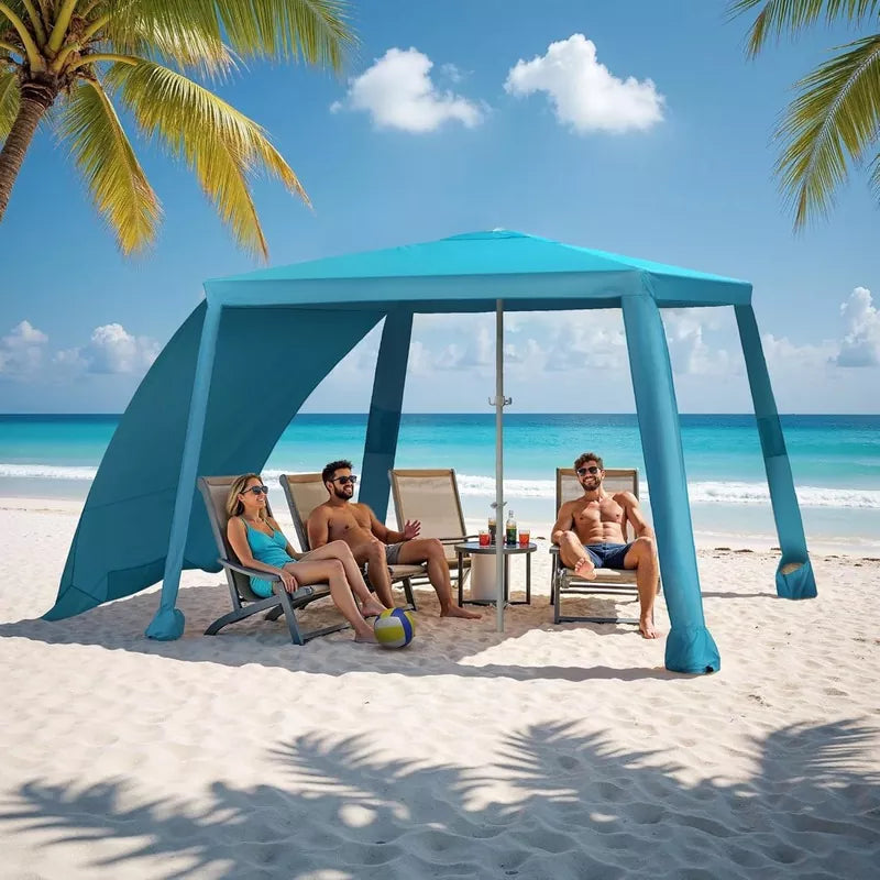 Beach Cabana - 6.6x6.6’Beach Canopy with Side Wall