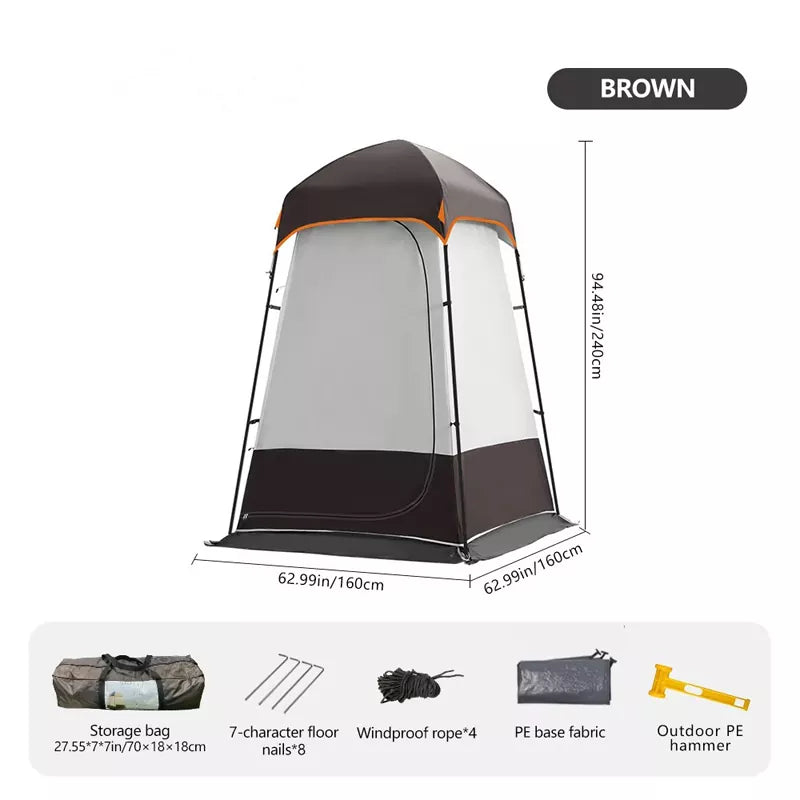 Portable Shower Tent for Outdoor Bathing Camping Toilet Pop-Up Privacy Shelter
