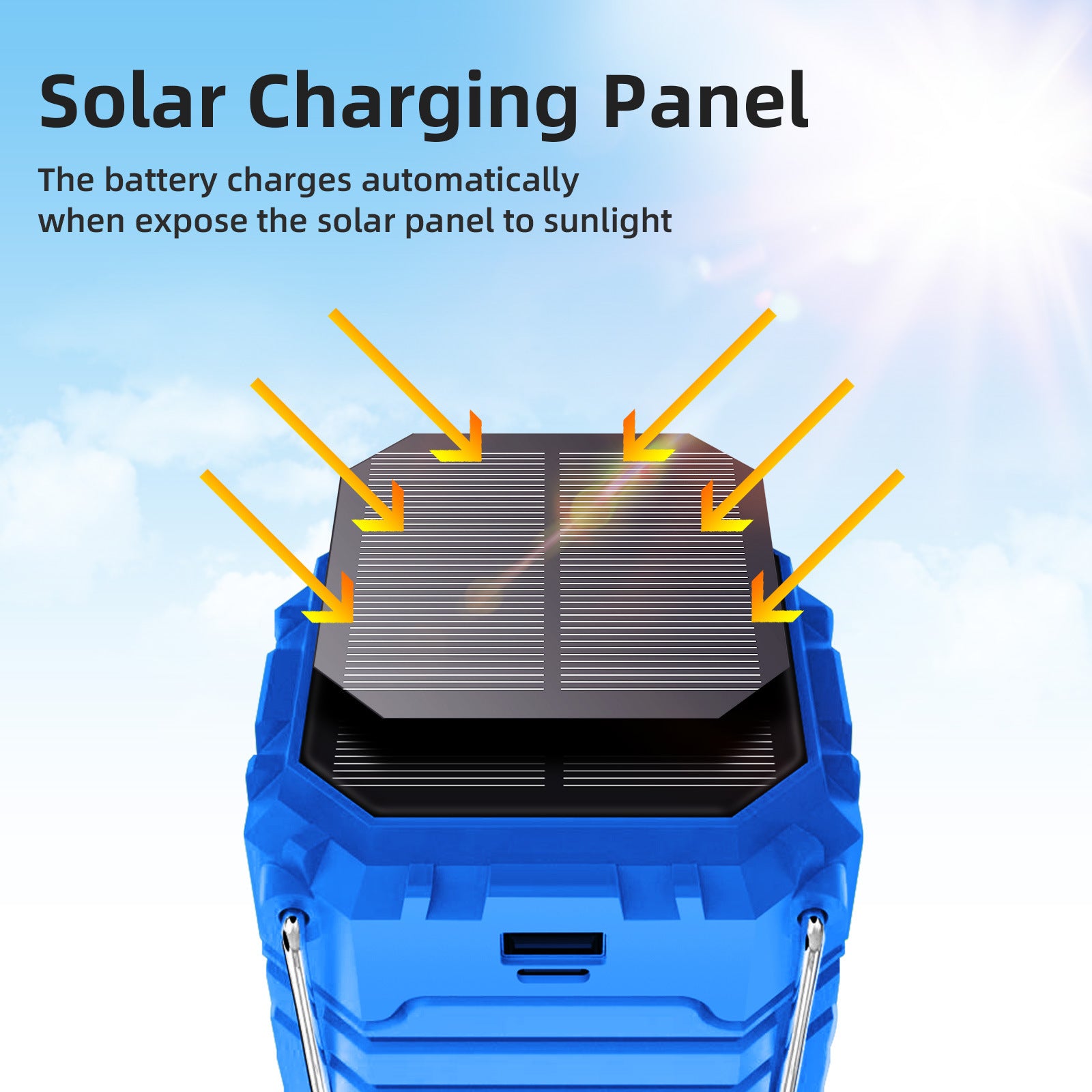 Solar Camping Light Rechargeable 3000Mah IP65 Portable Lantern