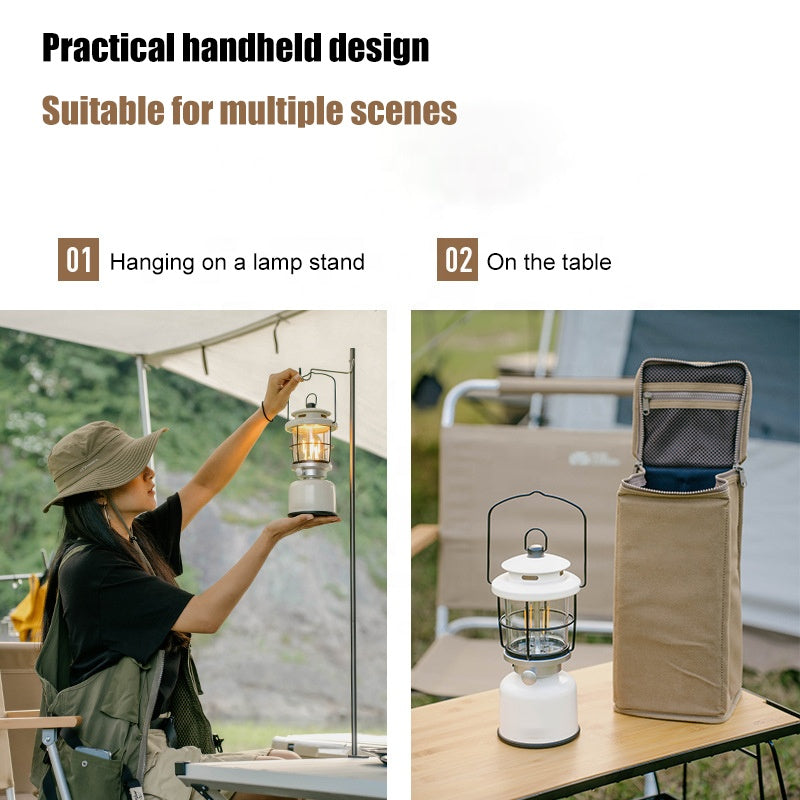 New Hanging Lamp Type-c USB Charging Retro Camping Light Outdoor Portable