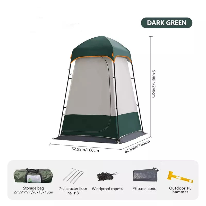 Portable Shower Tent for Outdoor Bathing Camping Toilet Pop-Up Privacy Shelter