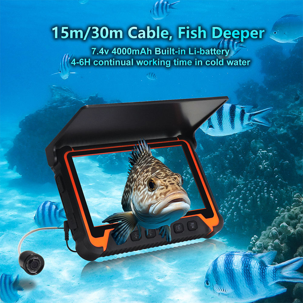 Underwater Fish Finder Video Camera with 7" Display