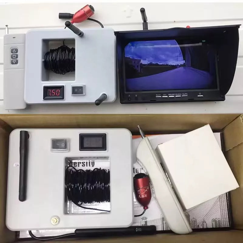 Underwater Sonar Camera Echo Sounder 7-inch 500-meter Bait Boat Live Video