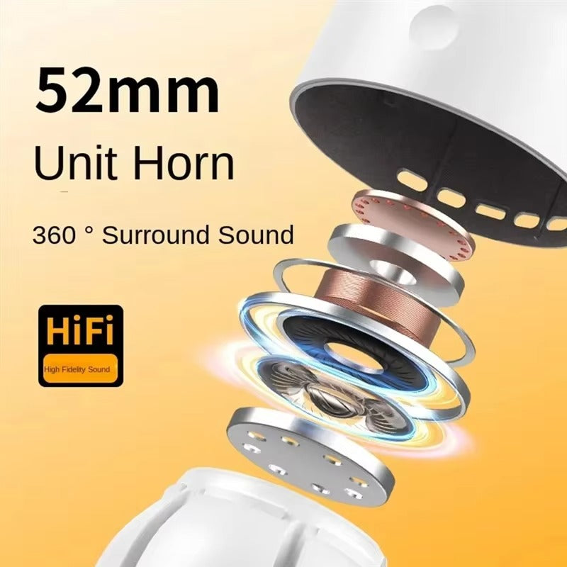 Outdoor Speaker Lighting Dimmable Camping Retro Music Desk Lamp