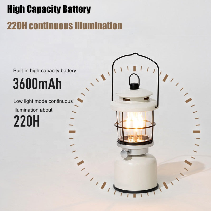 New Hanging Lamp Type-c USB Charging Retro Camping Light Outdoor Portable