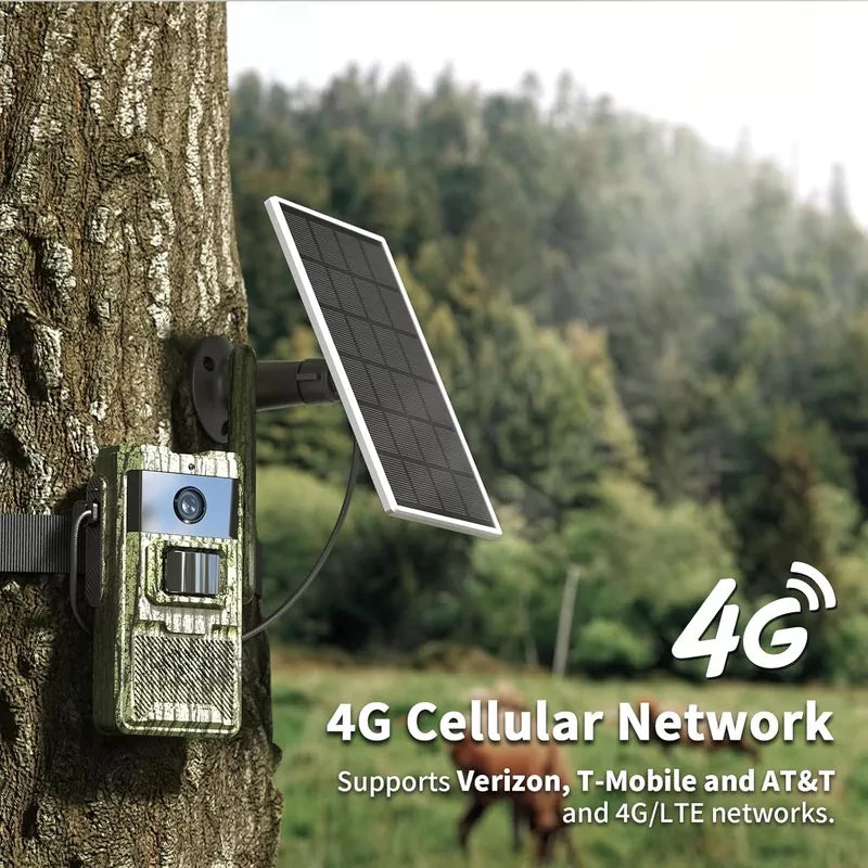 2.7K Game Cameras Cellular Trail Cameras with Night Vision Motion Activated IP66