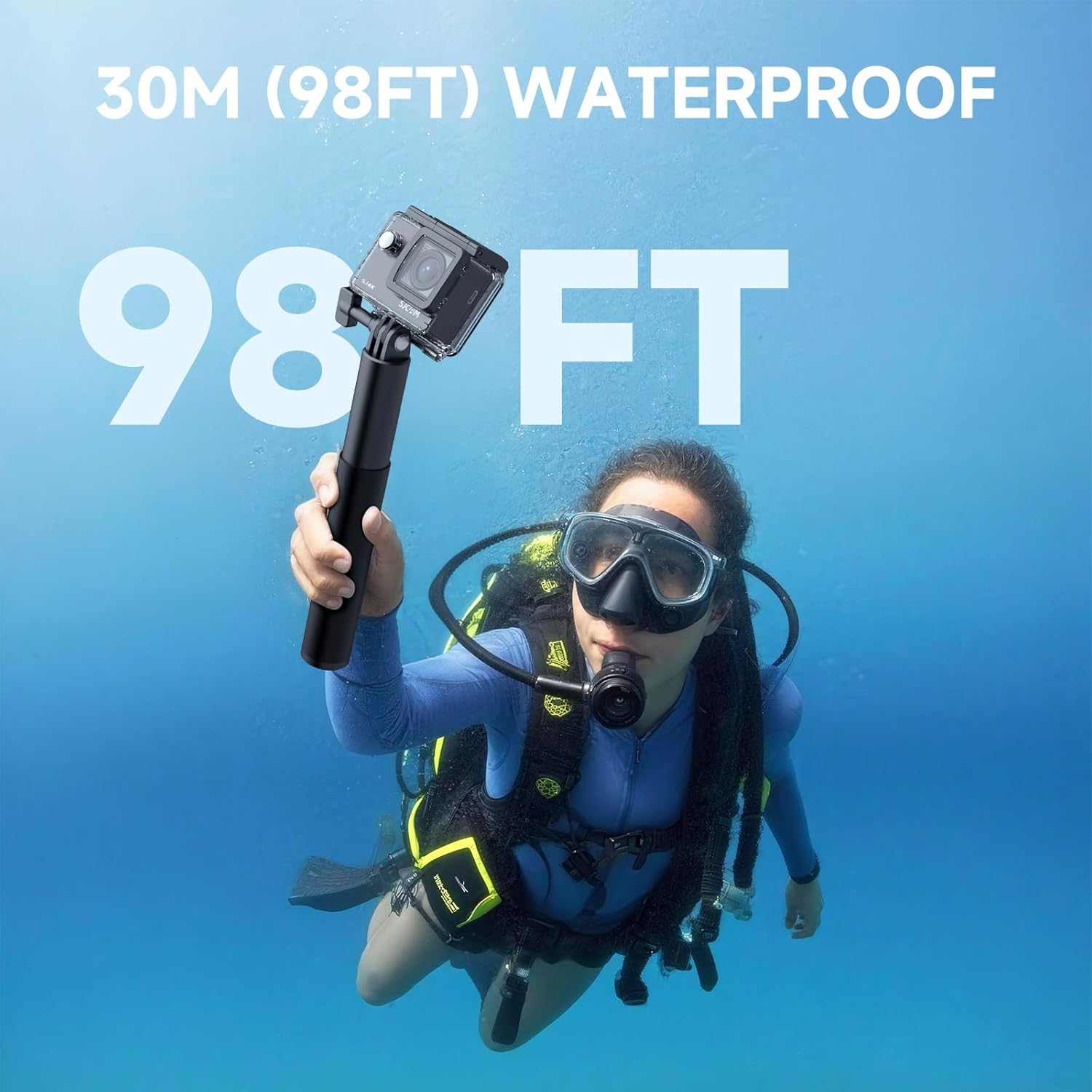 Pro-Grade 4K Action Camera 40MP 3-Axis EIS Stabilization Sport Camera