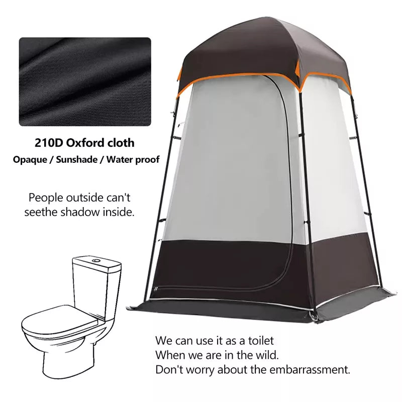 Portable Shower Tent for Outdoor Bathing Camping Toilet Pop-Up Privacy Shelter