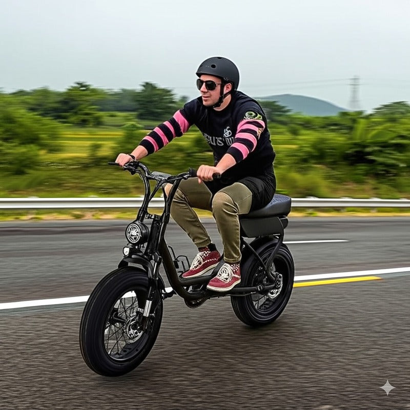 V20 Adult Electric Bike 1000W 20 Inch Dirt Fat Tire