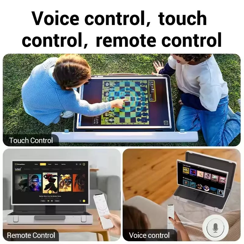 27" Smart Touch Screen TV Android 12 FHD Bluetooth Portable Family Camping
