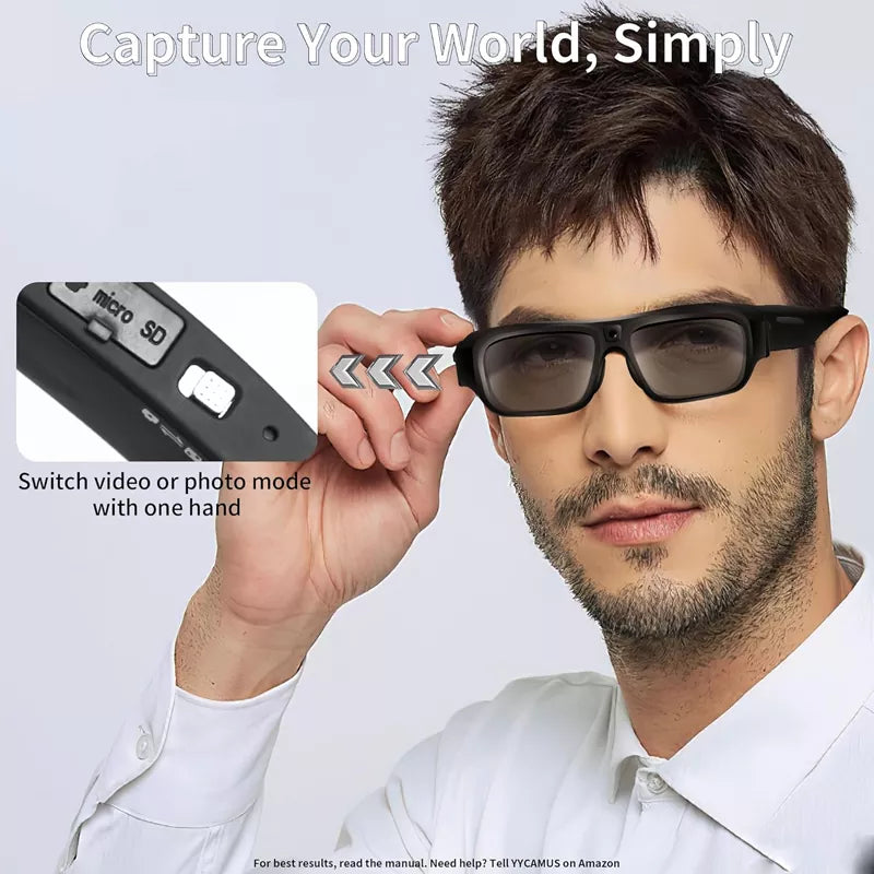 2025 Upgrade Sunglasses Smart Camera, Sports & Action Video Cameras 4K