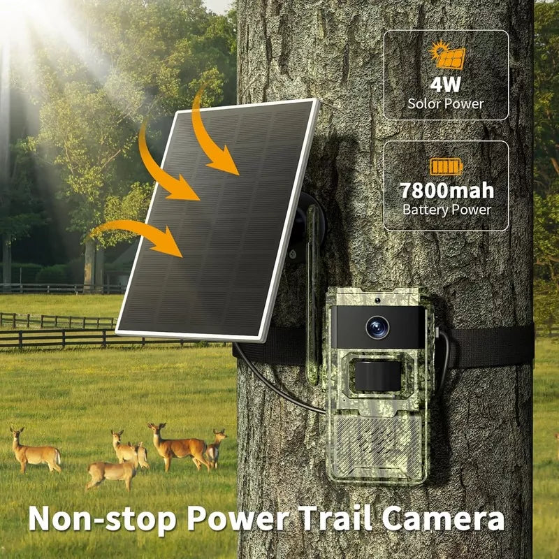 2.7K Game Cameras Cellular Trail Cameras with Night Vision Motion Activated IP66