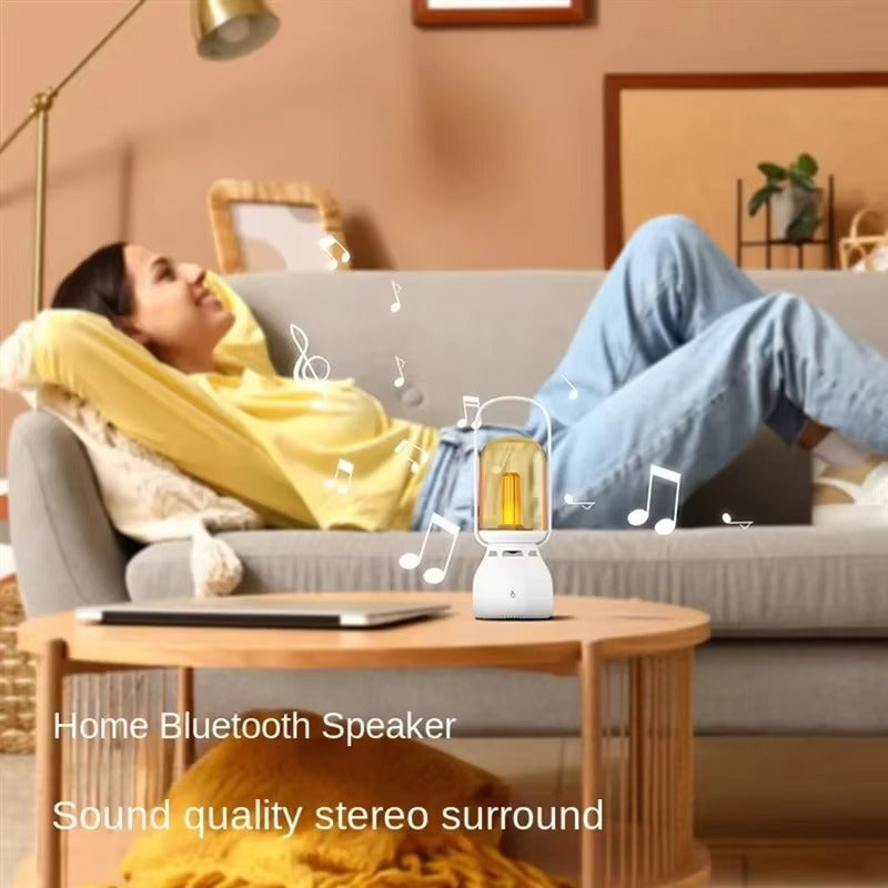 Outdoor Speaker Lighting Dimmable Camping Retro Music Desk Lamp