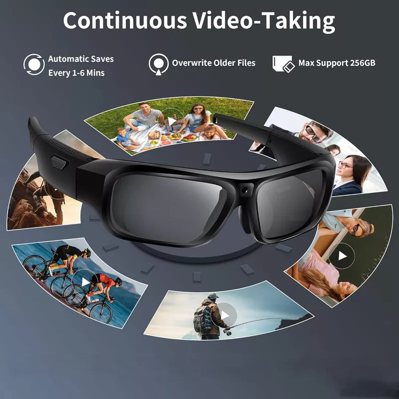 2025 Upgrade Sunglasses Smart Camera, Sports & Action Video Cameras 4K