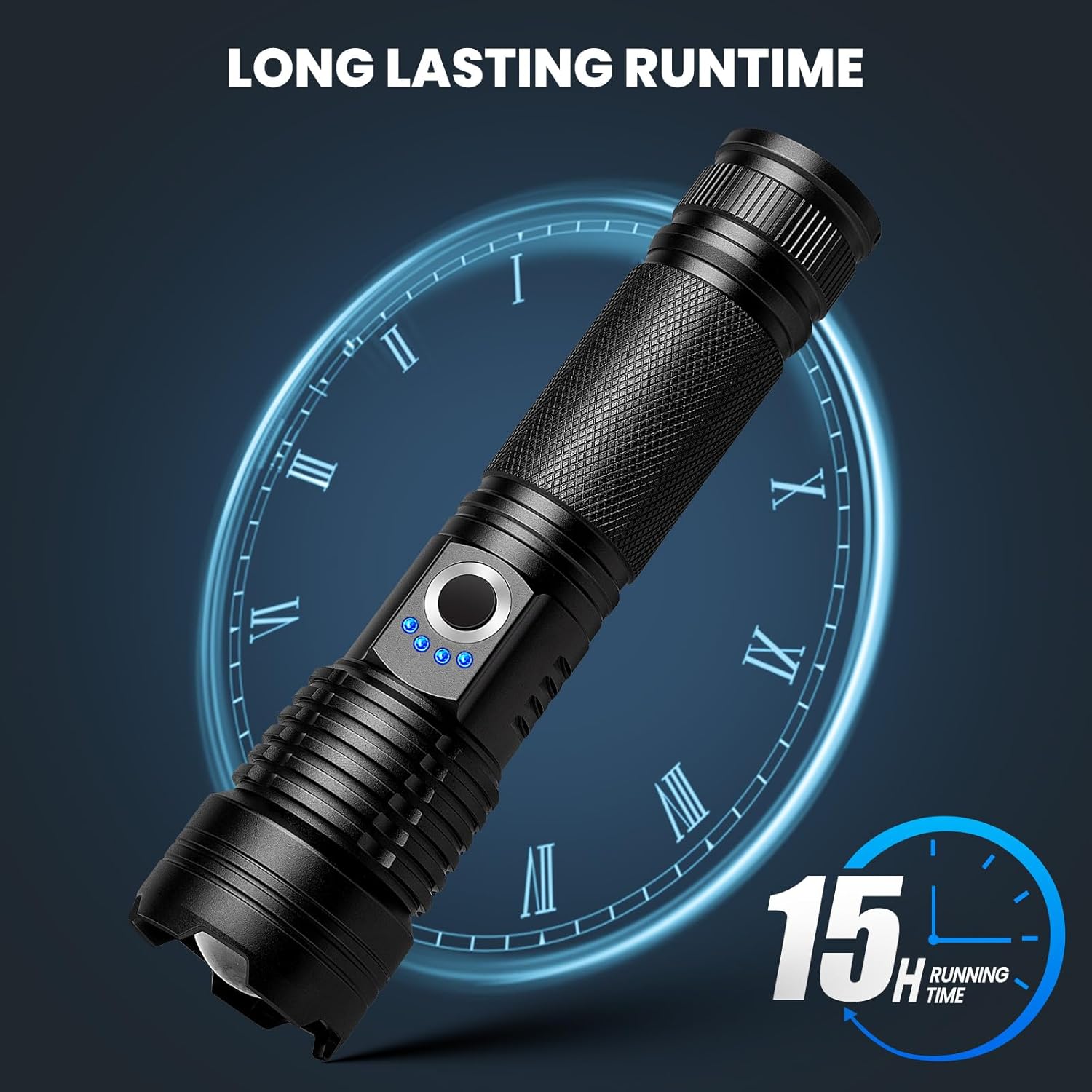 Flashlight Rechargeable 90,000 High Lumens - 3 Pack