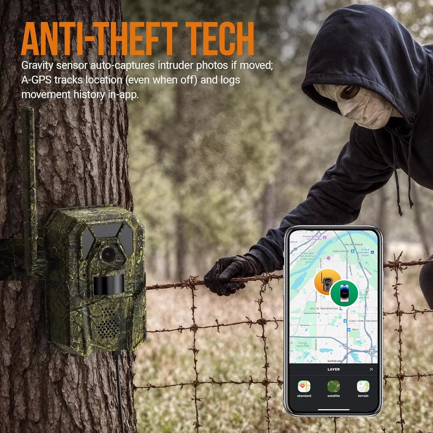 4G Cellular Trail Camera 2K Audible Video 0.3s Trigger 940nm No Glow