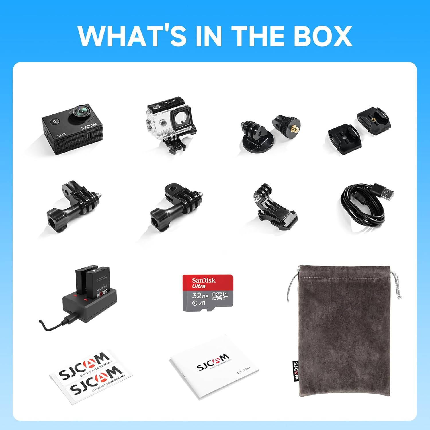 Pro-Grade 4K Action Camera 40MP 3-Axis EIS Stabilization Sport Camera