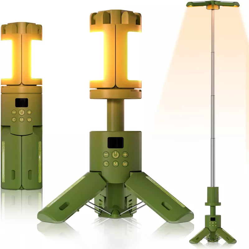 Rechargeable Telescoping Stand LED Camping Lantern & Work Light 15000m