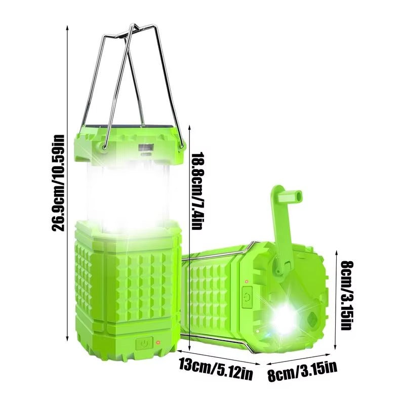 Solar Camping Light Rechargeable 3000Mah IP65 Portable Lantern