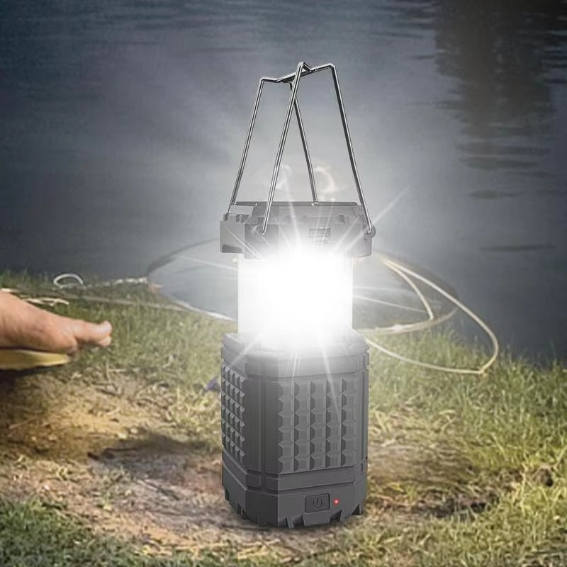 Solar Camping Light Rechargeable 3000Mah IP65 Portable Lantern