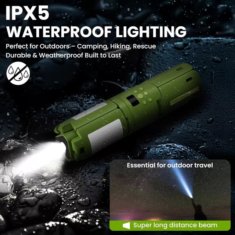 Rechargeable Telescoping Stand LED Camping Lantern & Work Light 15000m