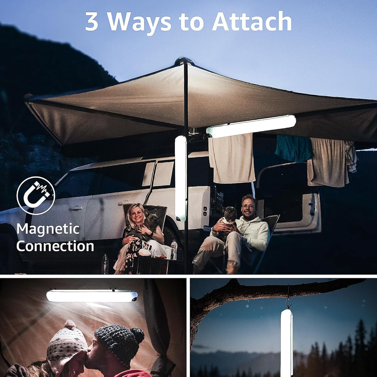 Solar Camping Lantern Rechargeable 4 Lighting Modes Waterproof Inflatable