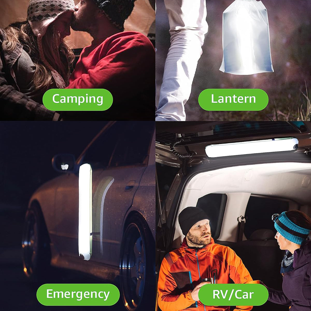 Solar Camping Lantern Rechargeable 4 Lighting Modes Waterproof Inflatable