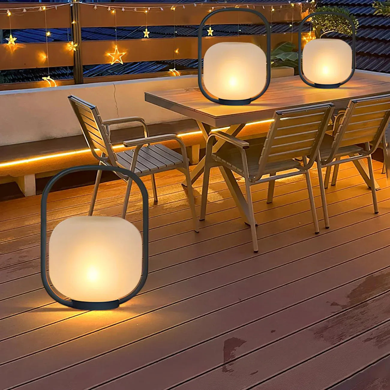 Modern Portable Lantern Outdoor Table Camping Lamp Rechargeable