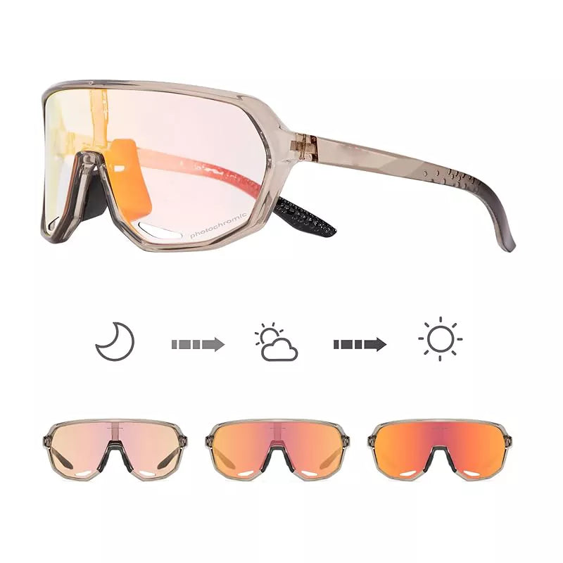 Photochromic Cycling Glasses for Men Women Mountain Bike Sunglasses