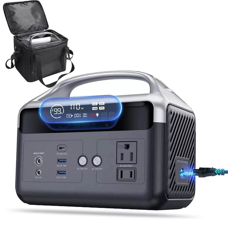 Portable Power Station 56,000mAh LiFePO4 Battery 300W AC Outlets
