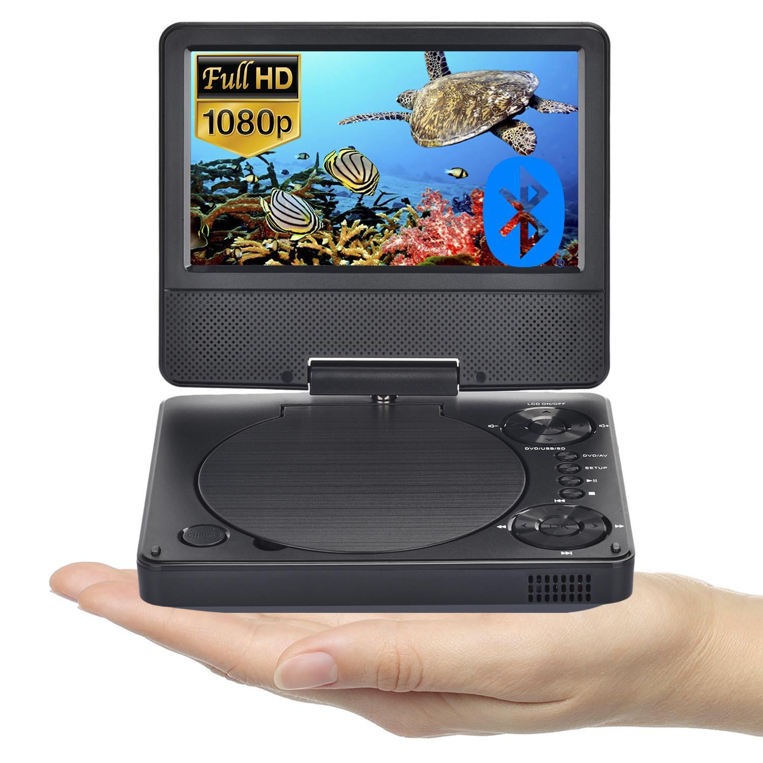 Mini Bluetooth Portable HD Mobile Video DVD Player 9 inch 1080P