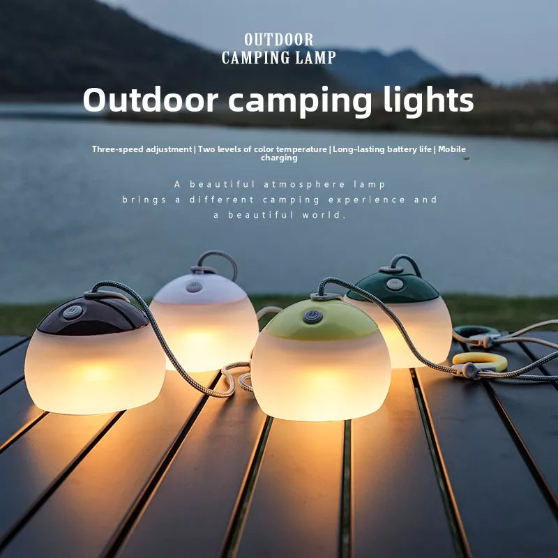 Portable Rechargeable LED Lighting Lamp for Outdoor Camping