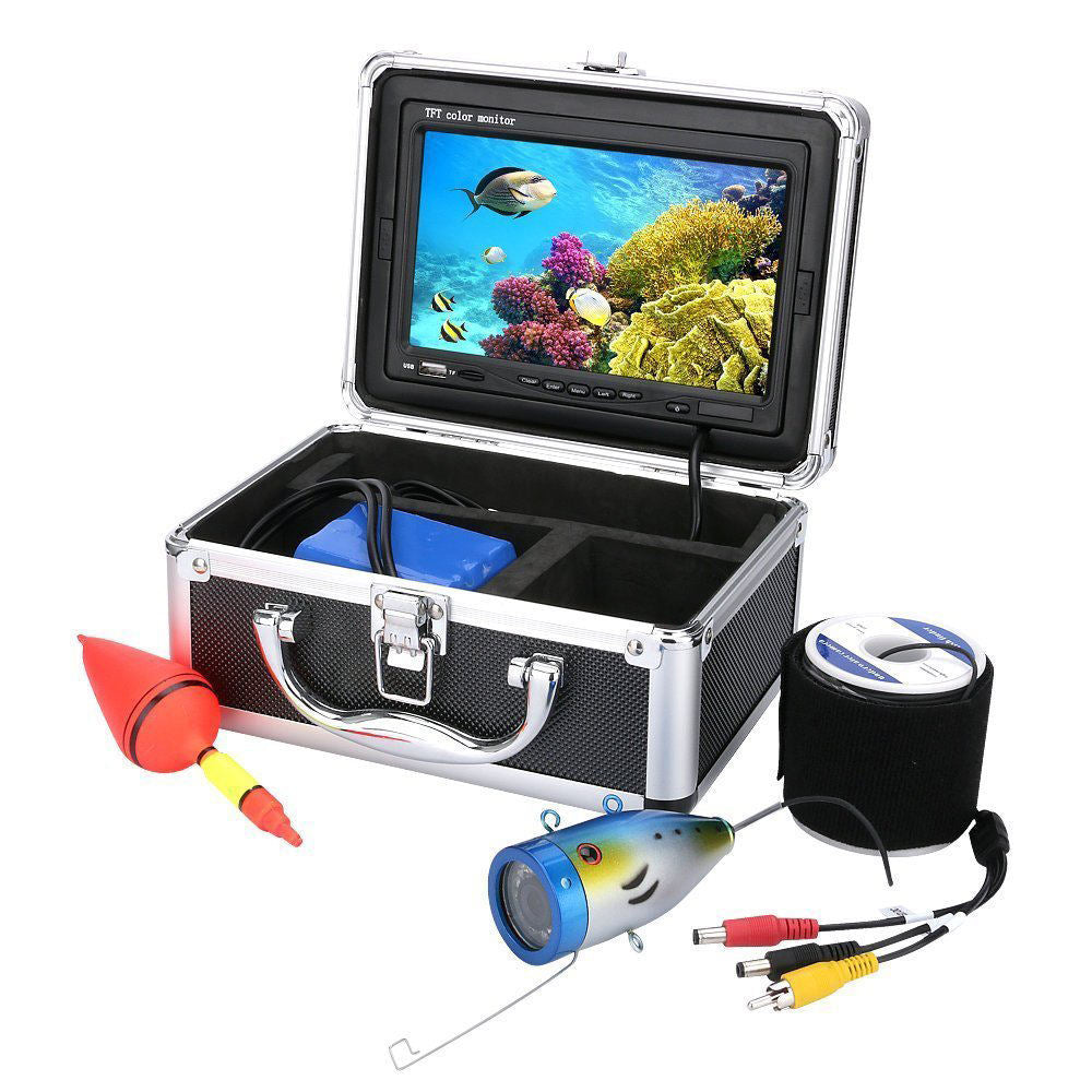 Underwater Waterproof Camera 7 Inch Visual Fishing Detector Monitor 15m