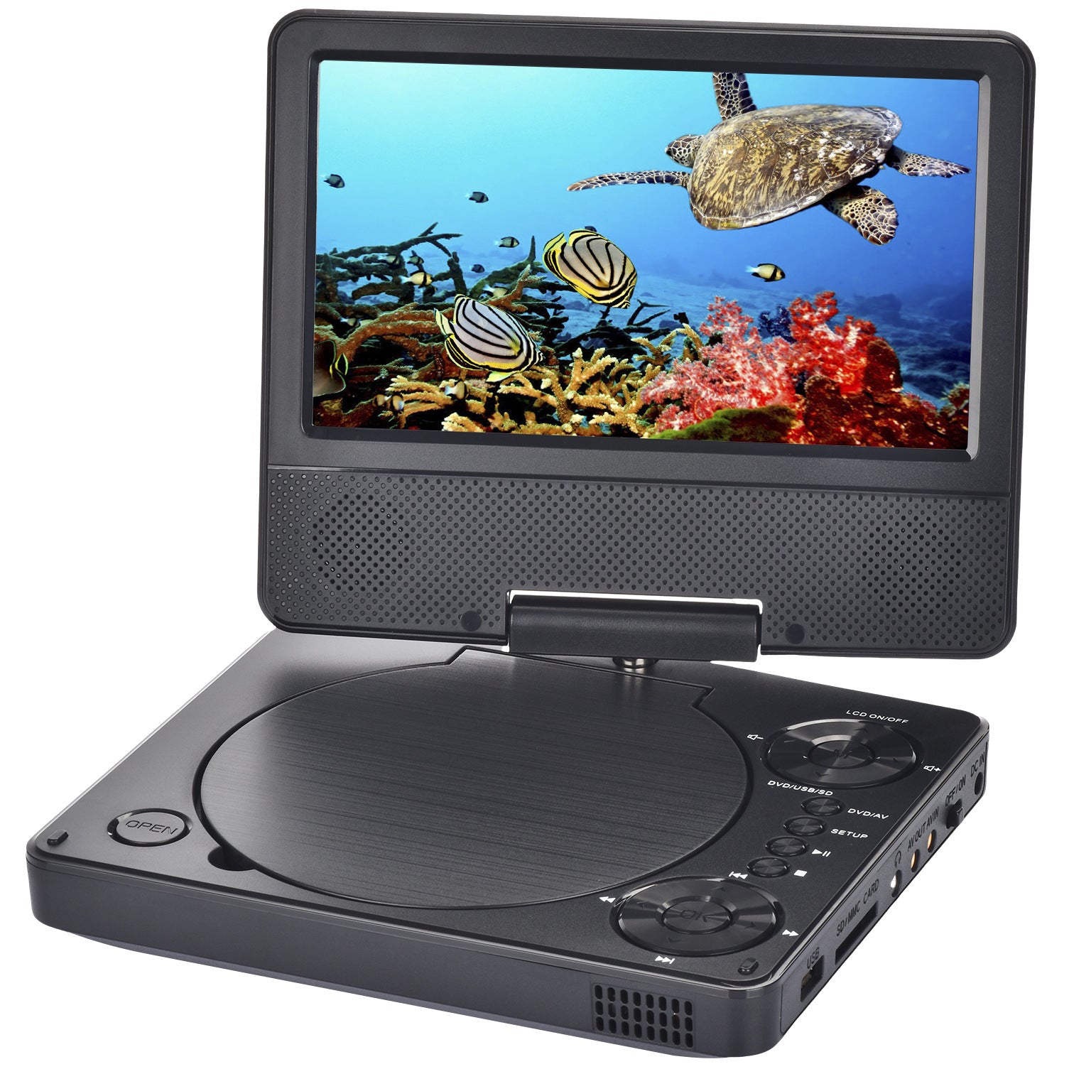 Mini Bluetooth Portable HD Mobile Video DVD Player 9 inch 1080P