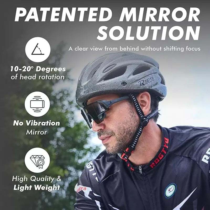 Cycling Glasses with Rear-view Mirror UV-400