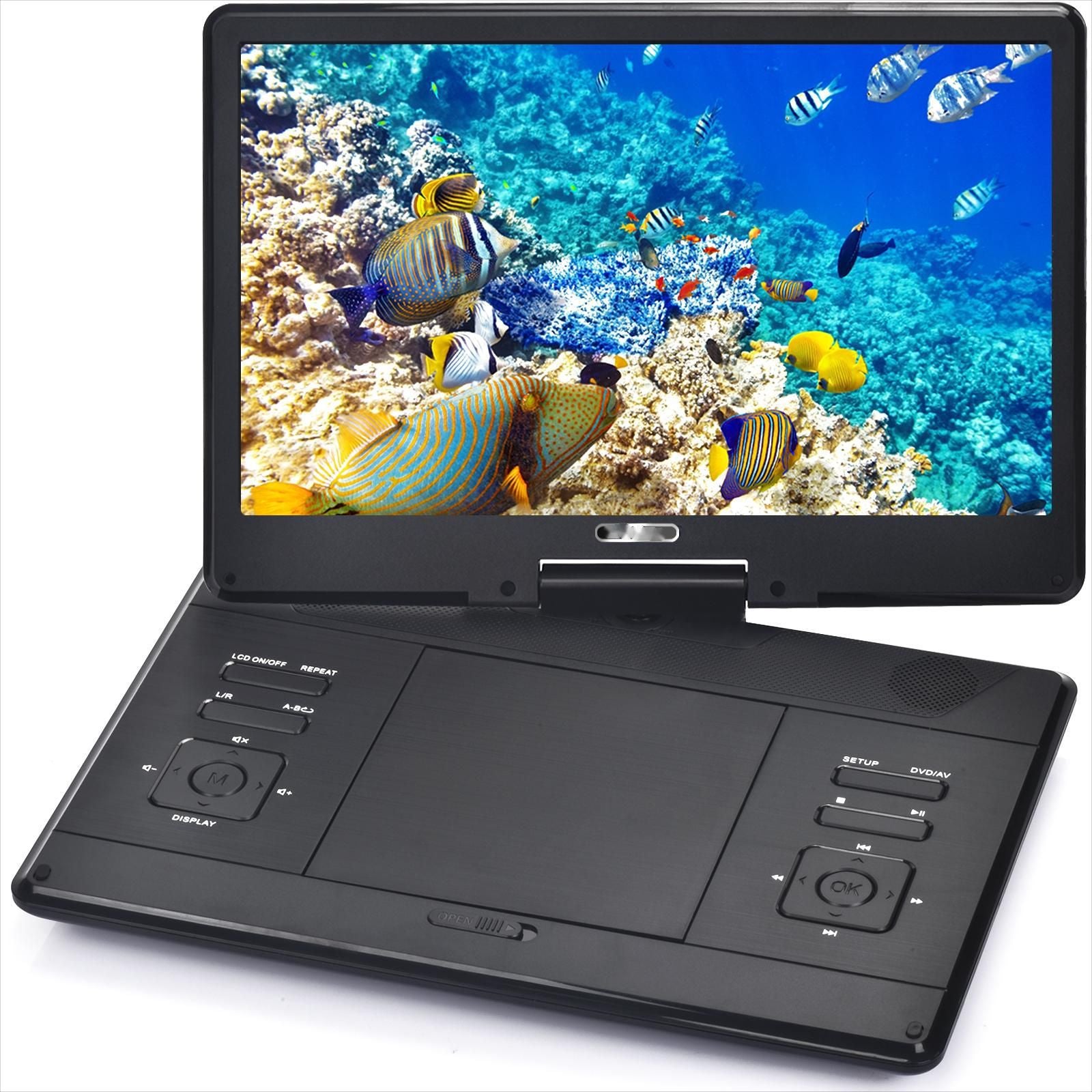 17" Portable DVD Player 14.1" Large HD Screen Support HDMI in/USB/AV-in/Out