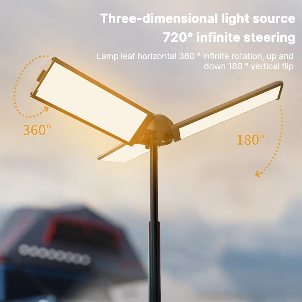 Rechargeable Outdoor Portable Hiking Fishing Telescoping Lantern Camping Light