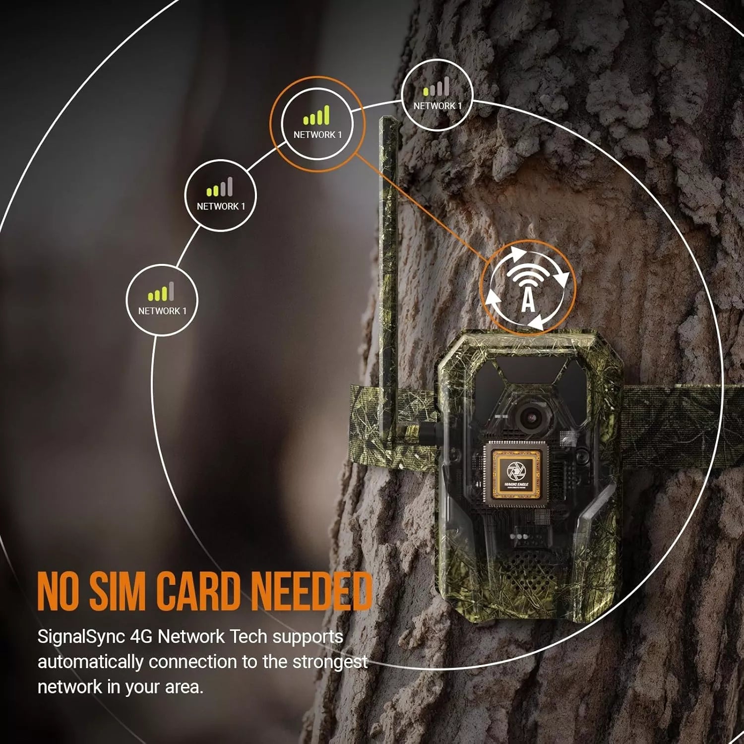 4G Cellular Trail Camera 2K Audible Video 0.3s Trigger 940nm No Glow