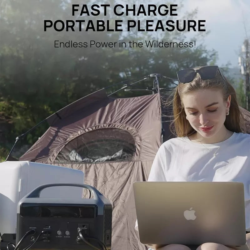 Portable Power Station 56,000mAh LiFePO4 Battery 300W AC Outlets