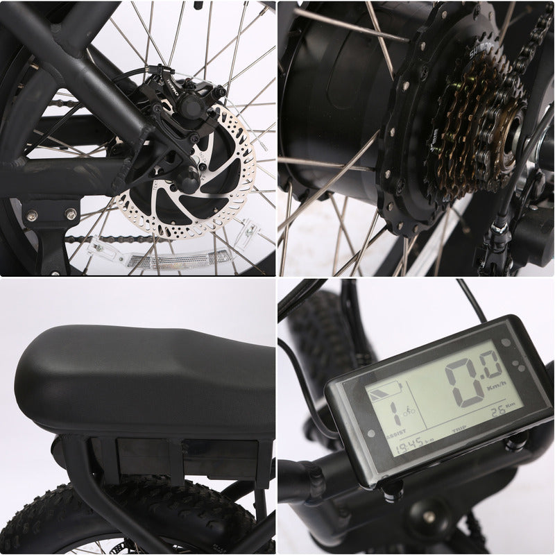V20 Adult Electric Bike 1000W 20 Inch Dirt Fat Tire