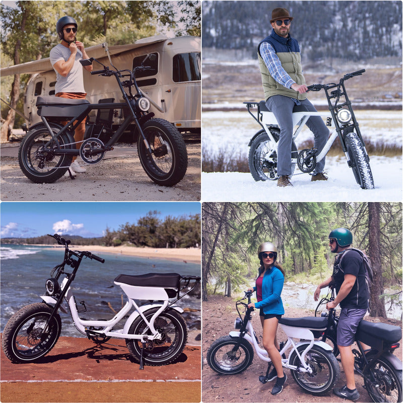 V20 Adult Electric Bike 1000W 20 Inch Dirt Fat Tire