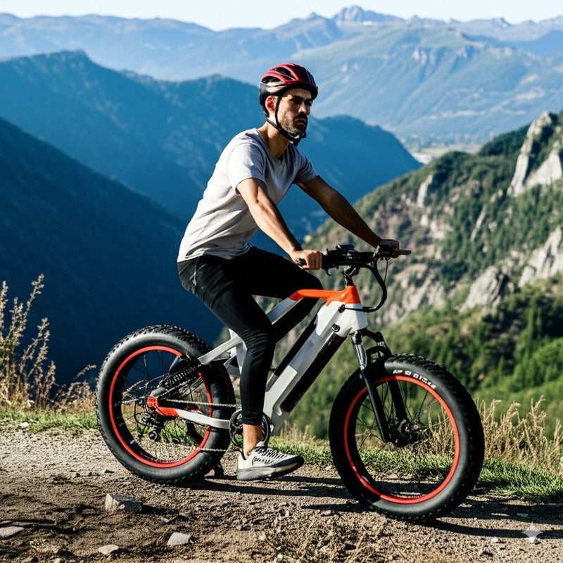 48V 1000W Electric Mountain Fat Tire Bike for Adults With 26 Inch 250W Wheels