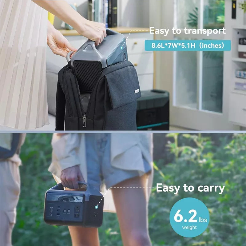 Portable Power Station 56,000mAh LiFePO4 Battery 300W AC Outlets