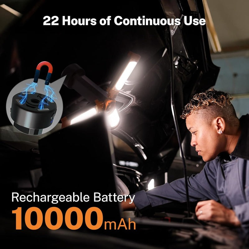 Rechargeable 10000mAh Camping Light with Stand 6.5 ft Max Height