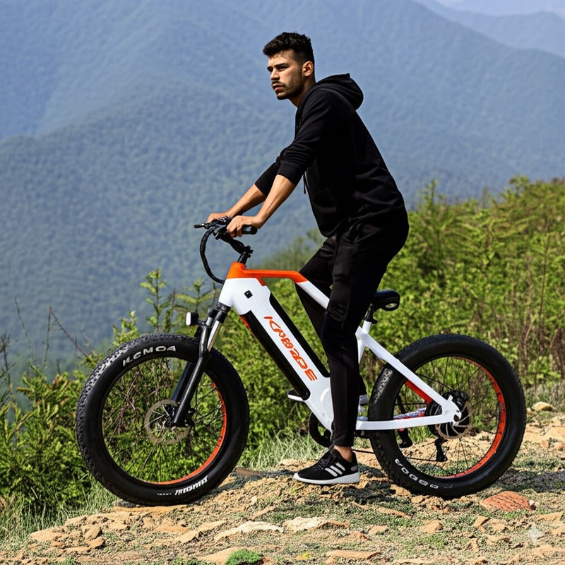 48V 1000W Electric Mountain Fat Tire Bike for Adults With 26 Inch 250W Wheels