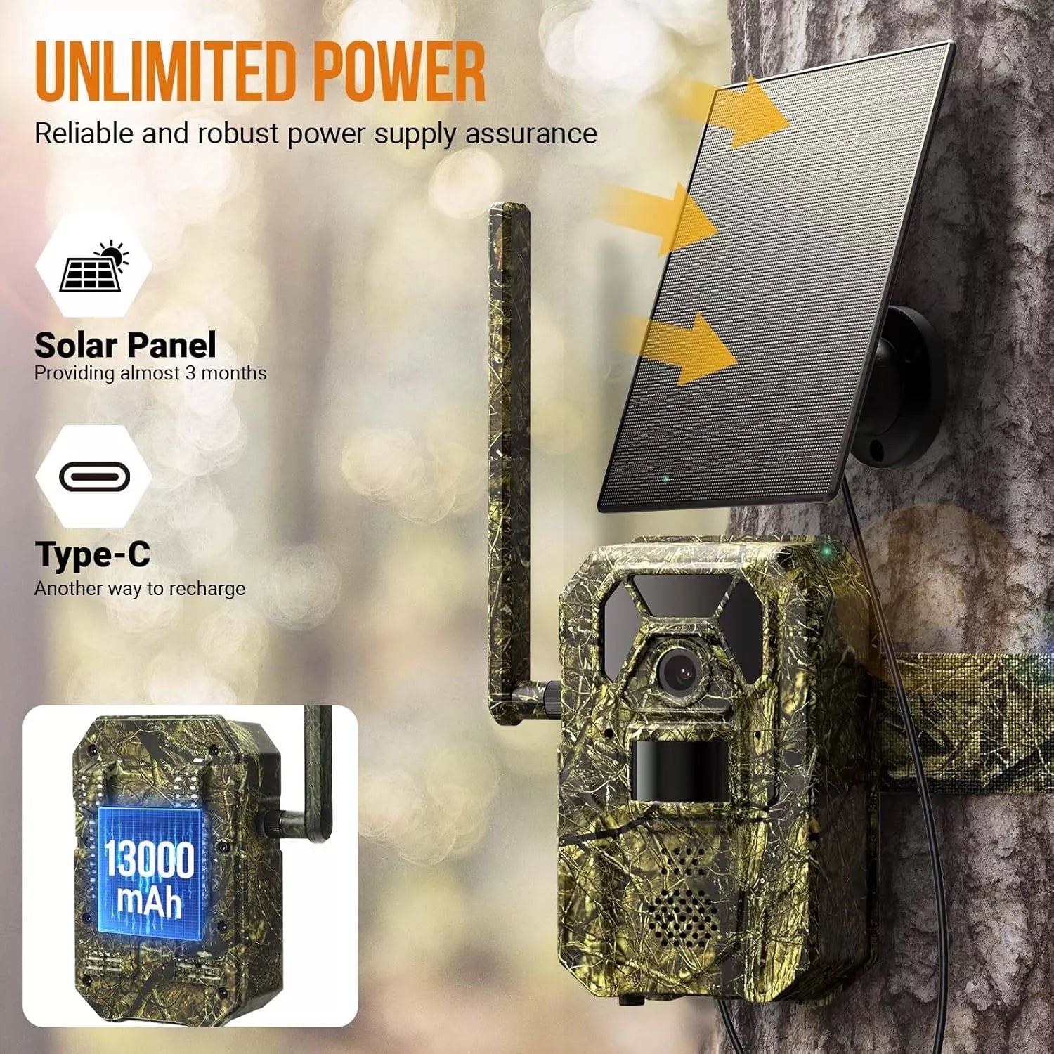 4G Cellular Trail Camera 2K Audible Video 0.3s Trigger 940nm No Glow