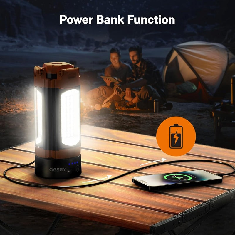 Rechargeable 10000mAh Camping Light with Stand 6.5 ft Max Height
