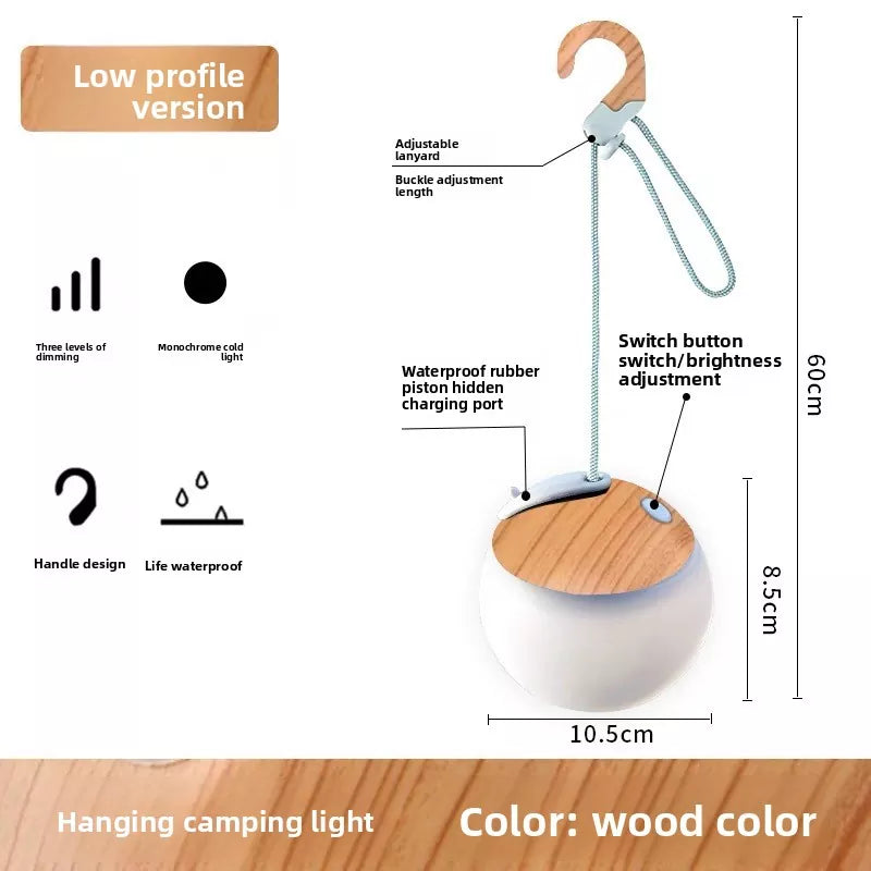 Portable Rechargeable LED Lighting Lamp for Outdoor Camping