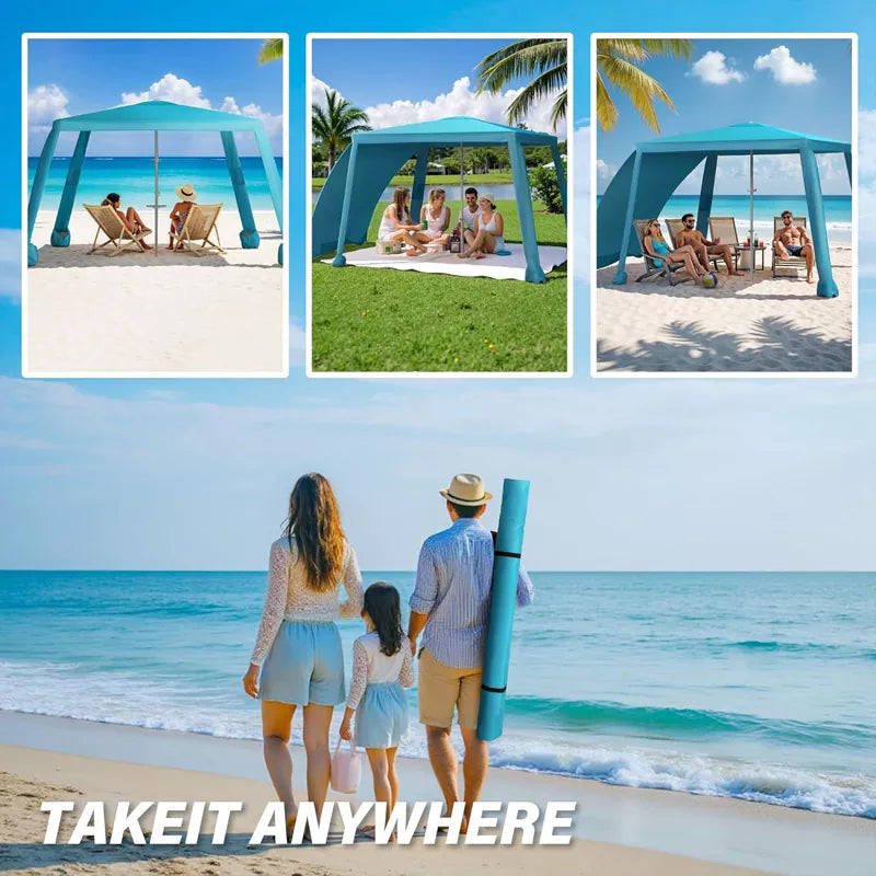 Beach Cabana - 6.6x6.6’Beach Canopy with Side Wall