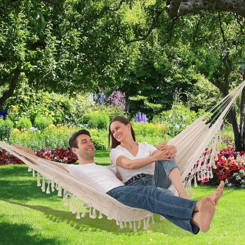 Hammock Hanging Swing Double Max 500lbs Macrame